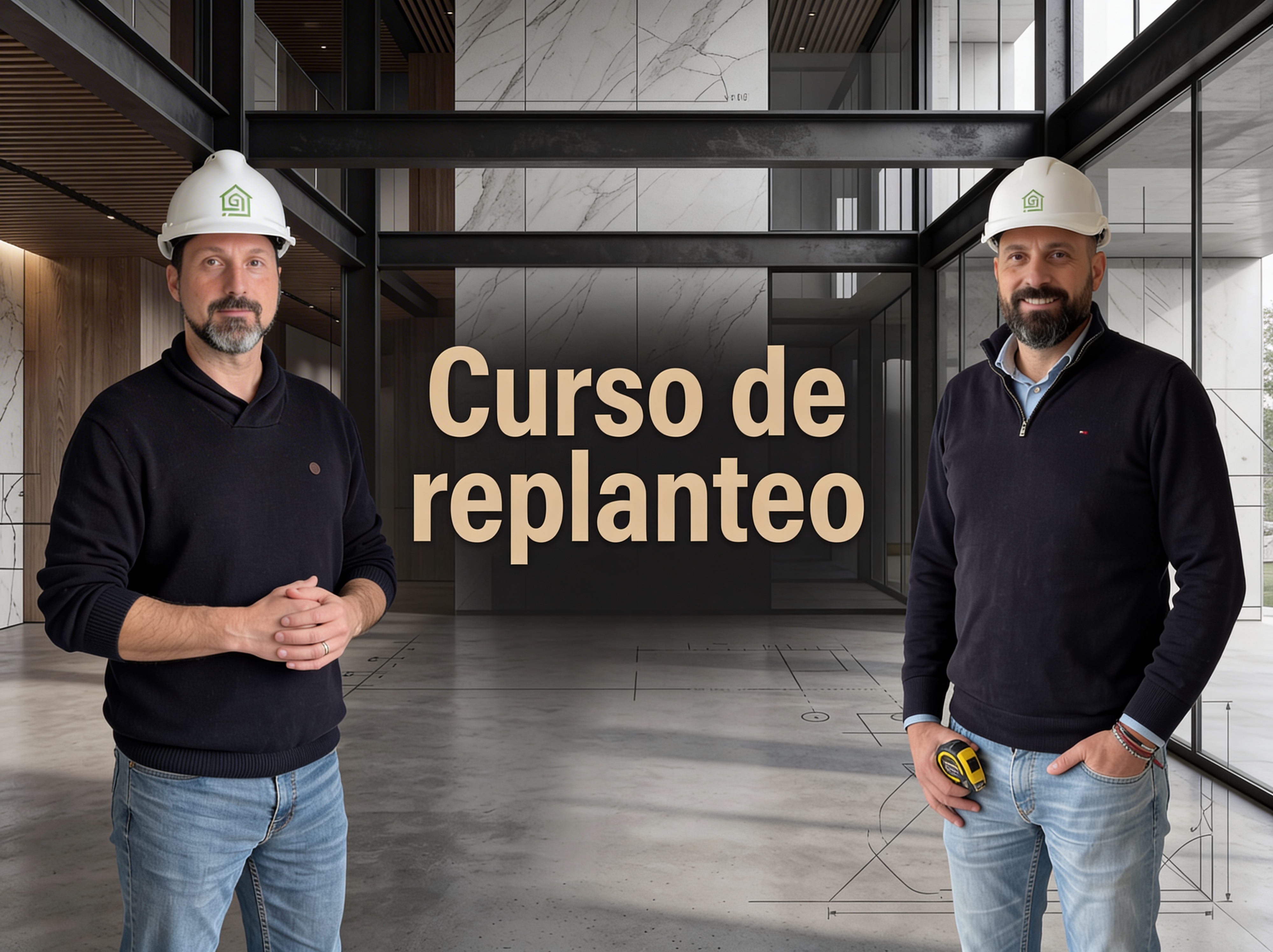 Manuel y Rafael, instructores del Curso de Replanteo de Construcción